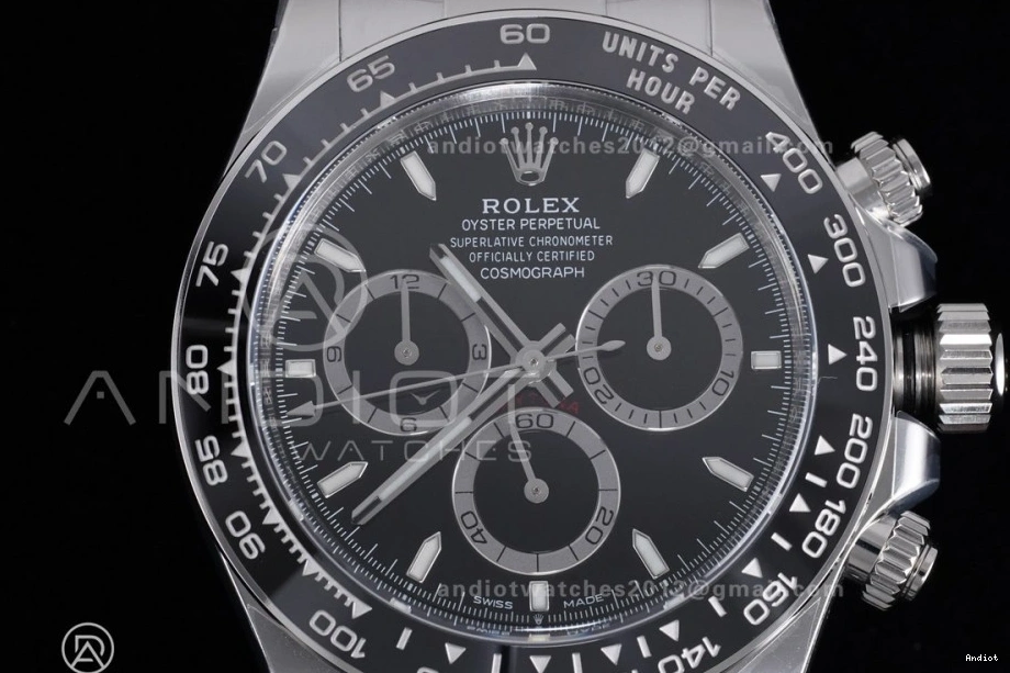 DD4131 SS Dial Best on 904L Daytona Bracelet Clean Black Edition 1:1 2023 126500 Steel 0518